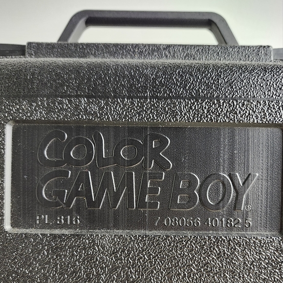 Nintendo Gameboy Color Rental Hard Black Carry Travel Case With 8 Game Cases - Picture 9 of 9